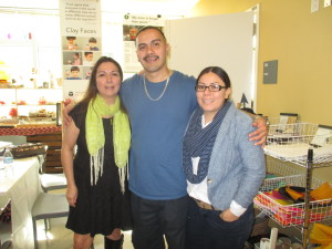 Cindy and Adriana with Fabian at East LA College